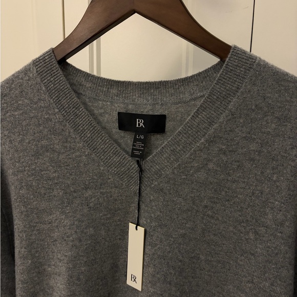 Banana Republic Other - Banana Republic 100% Cashmere V-Neck Sweater in Gray